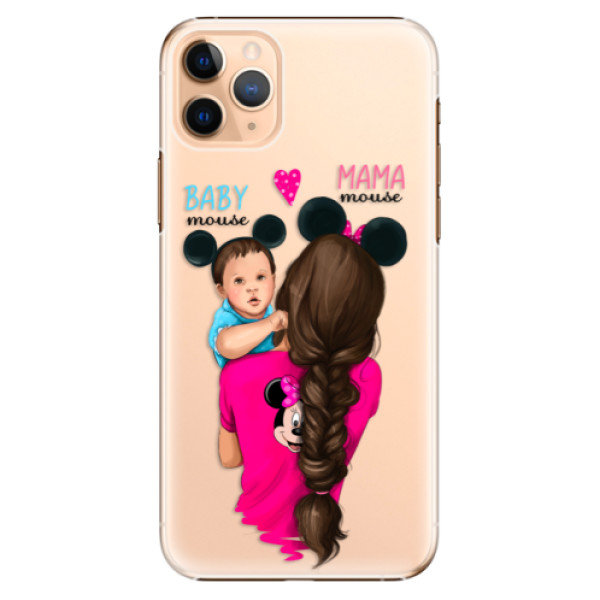 Plastové pouzdro iSaprio - Mama Mouse Brunette and Boy - iPhone 11 Pro Max