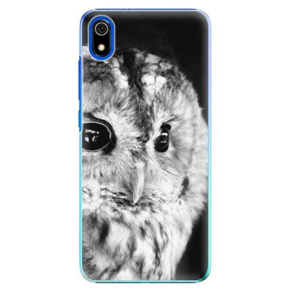Plastové pouzdro iSaprio - BW Owl na mobil Xiaomi Redmi 7A (Plastový obal, kryt, pouzdro iSaprio - BW Owl na mobilní telefon Xiaomi Redmi 7A)