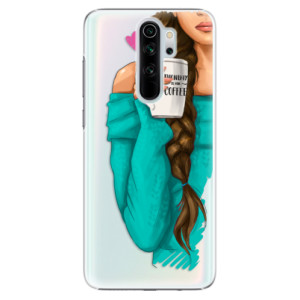 Plastové pouzdro iSaprio - My Coffee and Brunette Girl na mobil Xiaomi Redmi Note 8 Pro