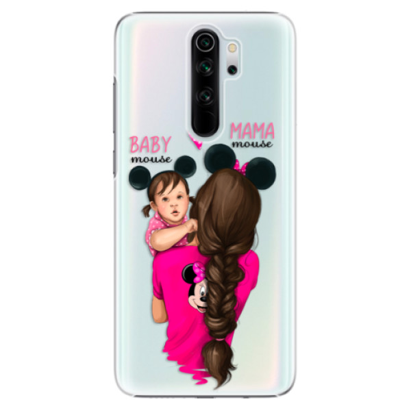 Plastové pouzdro iSaprio - Mama Mouse Brunette and Girl - Xiaomi Redmi Note 8 Pro