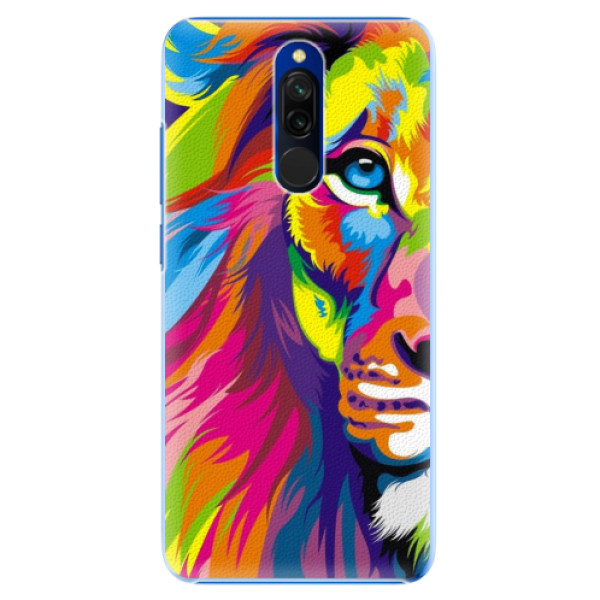 Plastové pouzdro iSaprio - Rainbow Lion - Xiaomi Redmi 8