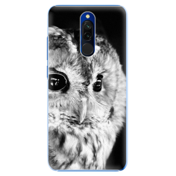 Plastové pouzdro iSaprio - BW Owl na mobil Xiaomi Redmi 8 (Plastový kryt, obal, pouzdro iSaprio - BW Owl na mobilní telefon Xiaomi Redmi 8)
