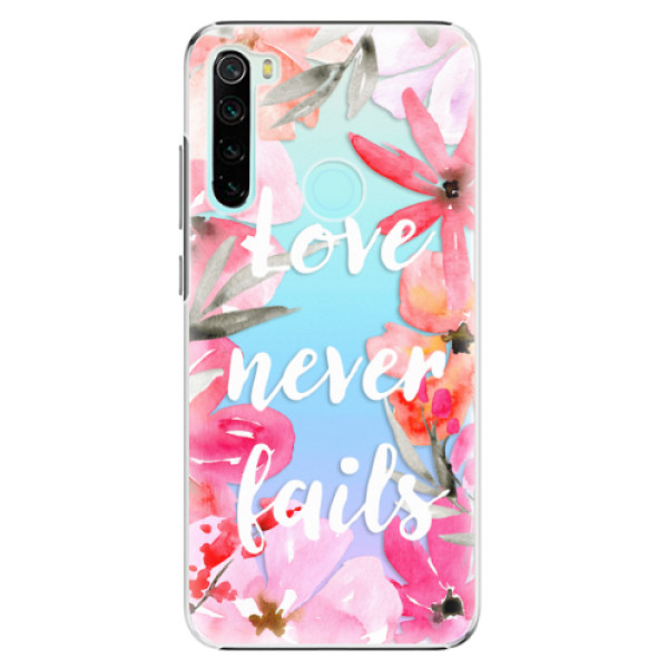 Plastové pouzdro iSaprio - Love Never Fails - Xiaomi Redmi Note 8