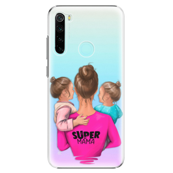 Plastové pouzdro iSaprio - Super Mama - Two Girls - Xiaomi Redmi Note 8