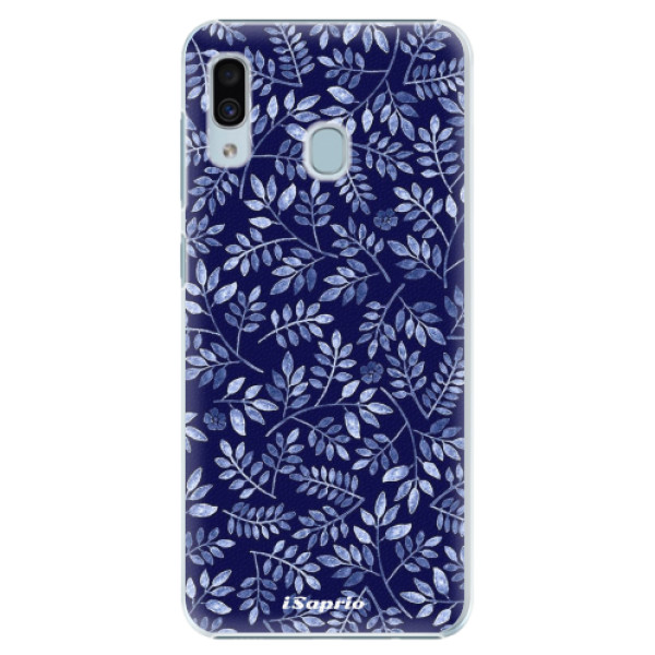 Levně Plastové pouzdro iSaprio - Blue Leaves 05 - Samsung Galaxy A20