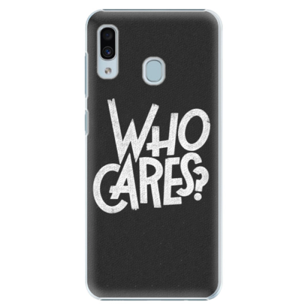 Plastové pouzdro iSaprio - Who Cares - Samsung Galaxy A20