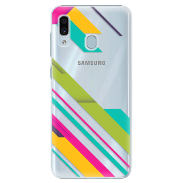 Levně Plastové pouzdro iSaprio - Color Stripes 03 - Samsung Galaxy A20