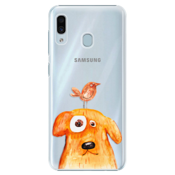 Plastové pouzdro iSaprio - Dog And Bird - Samsung Galaxy A20
