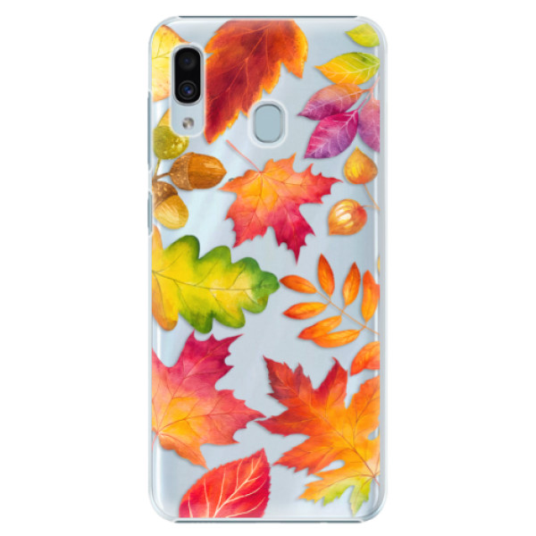 Levně Plastové pouzdro iSaprio - Autumn Leaves 01 - Samsung Galaxy A20