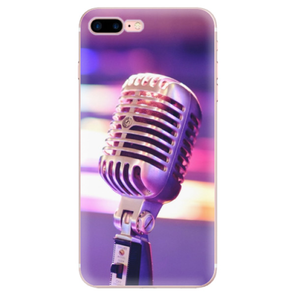 Odolné silikonové pouzdro iSaprio - Vintage Microphone - iPhone 7 Plus