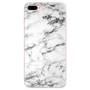 Silikonové pouzdro iSaprio - Apple iPhone 7 Plus - White Marble 01