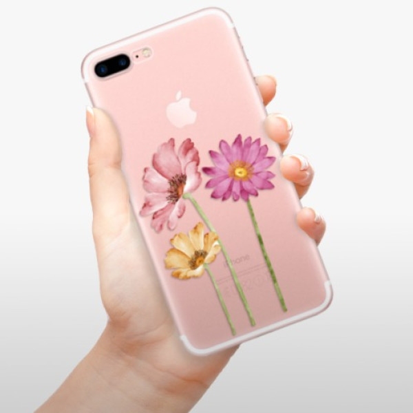 Silikonové pouzdro iSaprio - Apple iPhone 7 Plus - Three Flowers