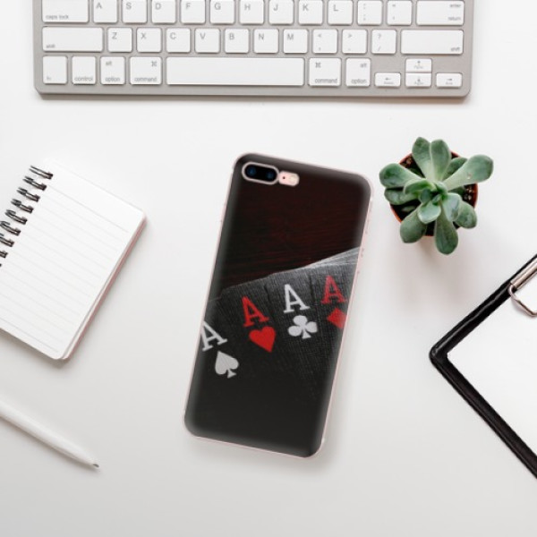 Silikonové pouzdro iSaprio - Apple iPhone 7 Plus - Poker