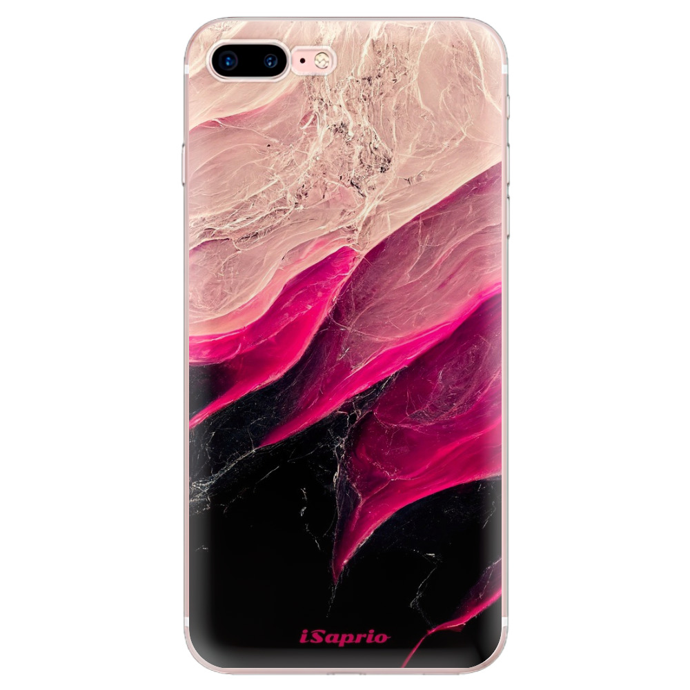 Odolné silikonové pouzdro iSaprio - Black and Pink - iPhone 7 Plus