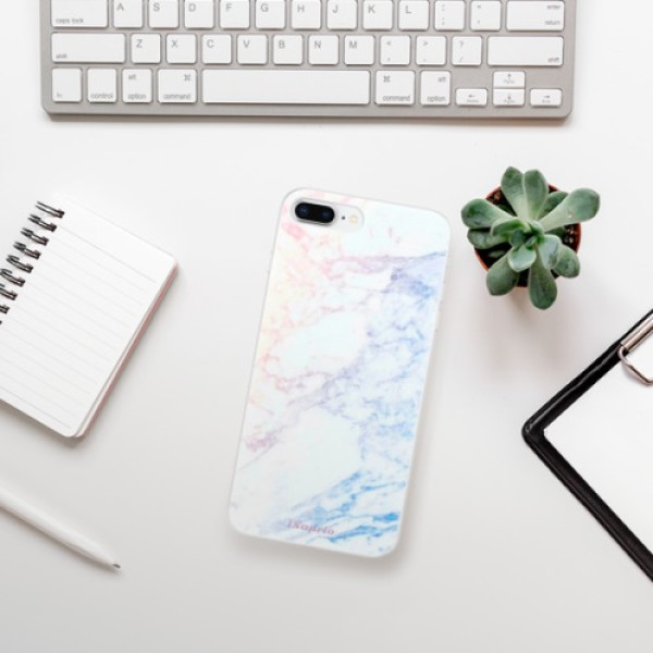Silikonové pouzdro iSaprio - Apple iPhone 8 Plus - Raibow Marble 10