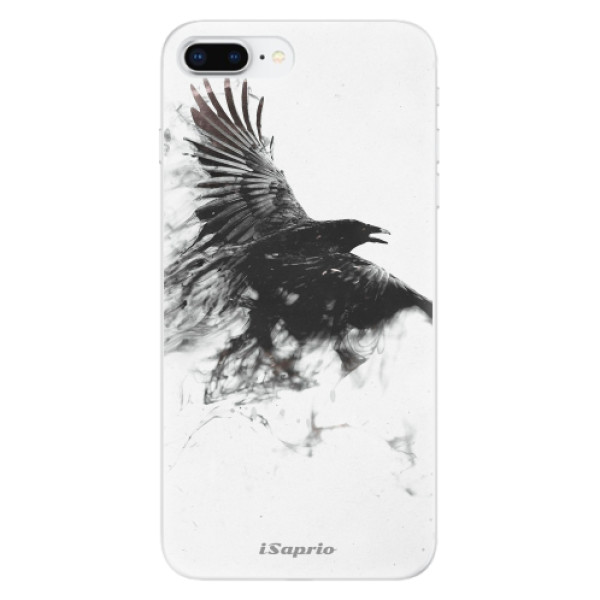 Silikonové odolné pouzdro iSaprio - Dark Bird 01 na mobil Apple iPhone 8 Plus (Silikonový kryt, obal, pouzdro iSaprio - Dark Bird 01 na mobilní telefon Apple iPhone 8 Plus)