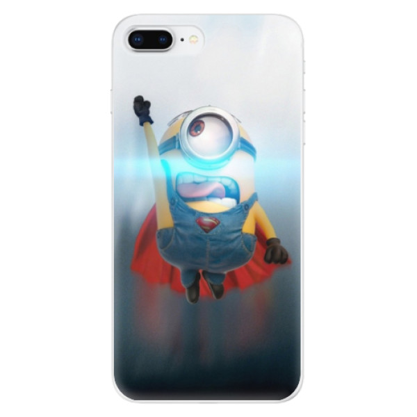 Silikonové odolné pouzdro iSaprio - Mimons Superman 02 na mobil Apple iPhone 8 Plus (Silikonový kryt, obal, pouzdro iSaprio - Mimons Superman 02 na mobilní telefon Apple iPhone 8 Plus)