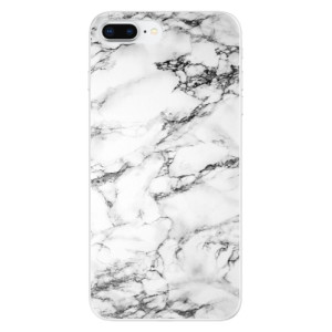Silikonové pouzdro iSaprio - Apple iPhone 8 Plus - White Marble 01