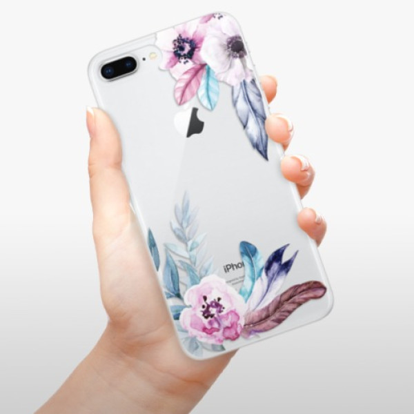 Silikonové pouzdro iSaprio - Apple iPhone 8 Plus - Flower Pattern 04