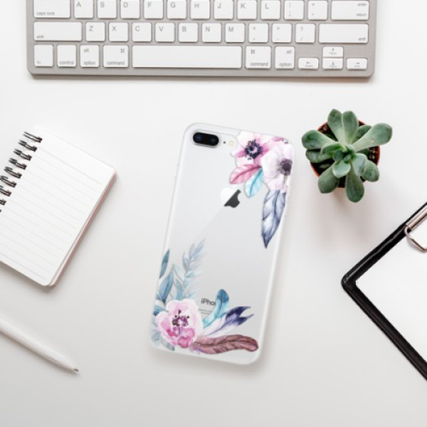 Silikonové pouzdro iSaprio - Apple iPhone 8 Plus - Flower Pattern 04