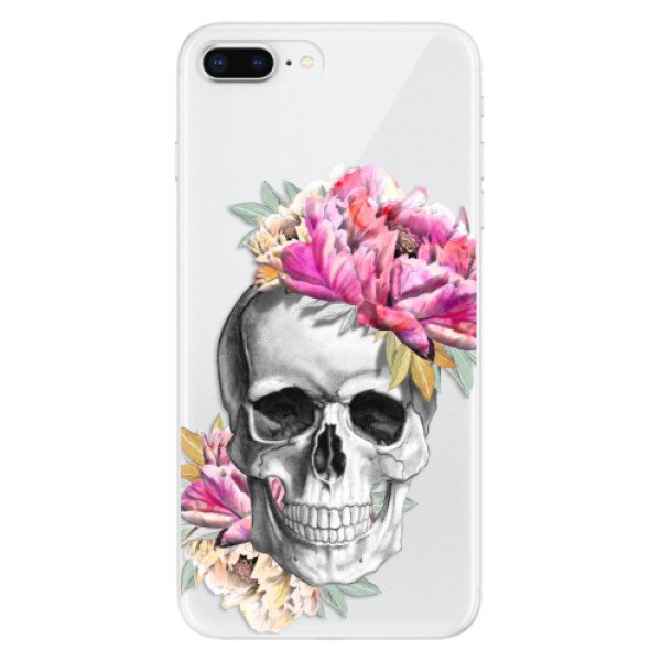 Odolné silikonové pouzdro iSaprio - Pretty Skull - iPhone 8 Plus