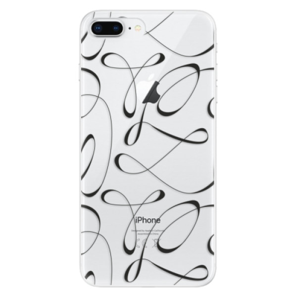 Silikonové odolné pouzdro iSaprio - Fancy - black na mobil Apple iPhone 8 Plus (Silikonový kryt, obal, pouzdro iSaprio - Fancy - black na mobilní telefon Apple iPhone 8 Plus)