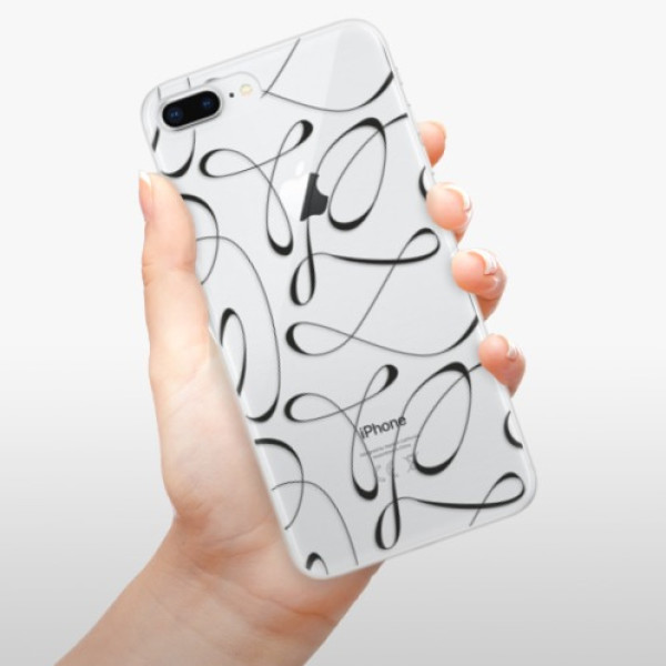 Silikonové pouzdro iSaprio - Apple iPhone 8 Plus - Fancy black