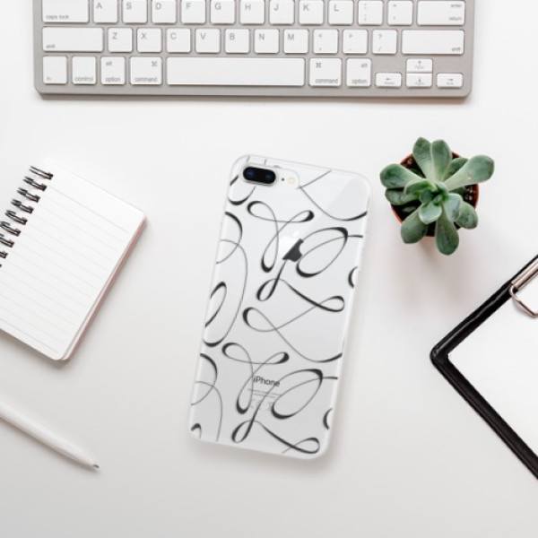 Silikonové pouzdro iSaprio - Apple iPhone 8 Plus - Fancy black