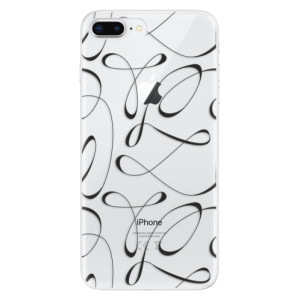 Silikonové pouzdro iSaprio - Apple iPhone 8 Plus - Fancy black