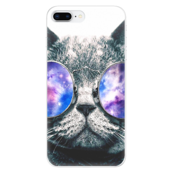Silikonové odolné pouzdro iSaprio - Galaxy Cat na mobil Apple iPhone 8 Plus (Silikonový kryt, obal, pouzdro iSaprio - Galaxy Cat na mobilní telefon Apple iPhone 8 Plus)
