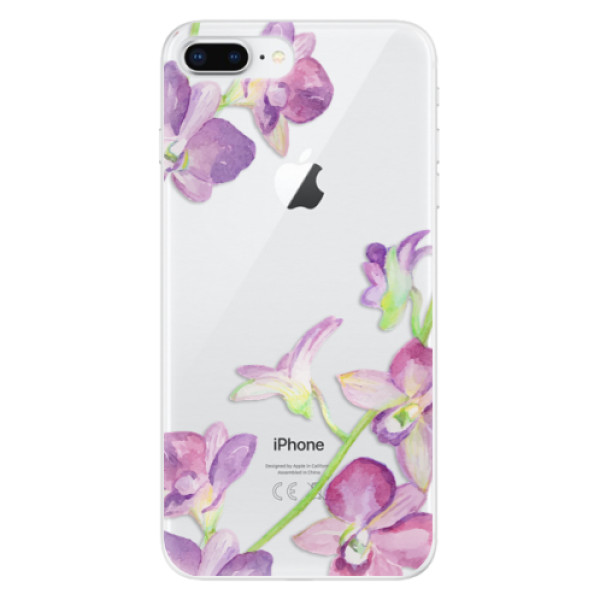 Silikonové odolné pouzdro iSaprio - Purple Orchid na mobil Apple iPhone 8 Plus (Silikonový kryt, obal, pouzdro iSaprio - Purple Orchid na mobilní telefon Apple iPhone 8 Plus)