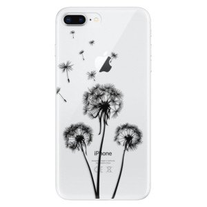 Silikonové pouzdro iSaprio - Apple iPhone 8 Plus - Three Dandelions black