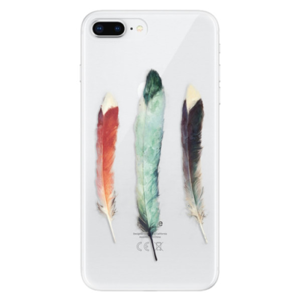 Odolné silikonové pouzdro iSaprio - Three Feathers - iPhone 8 Plus