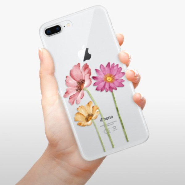 Silikonové pouzdro iSaprio - Apple iPhone 8 Plus - Three Flowers