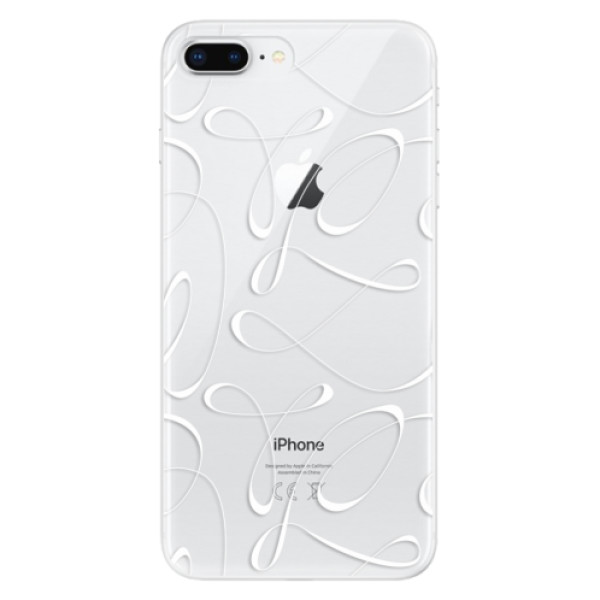 Silikonové odolné pouzdro iSaprio - Fancy - white na mobil Apple iPhone 8 Plus (Silikonový kryt, obal, pouzdro iSaprio - Fancy - white na mobilní telefon Apple iPhone 8 Plus)