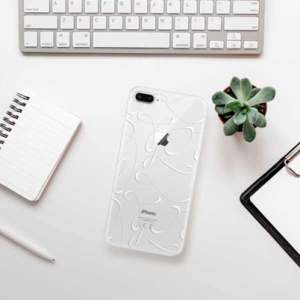 Silikonové pouzdro iSaprio - Apple iPhone 8 Plus - Fancy white