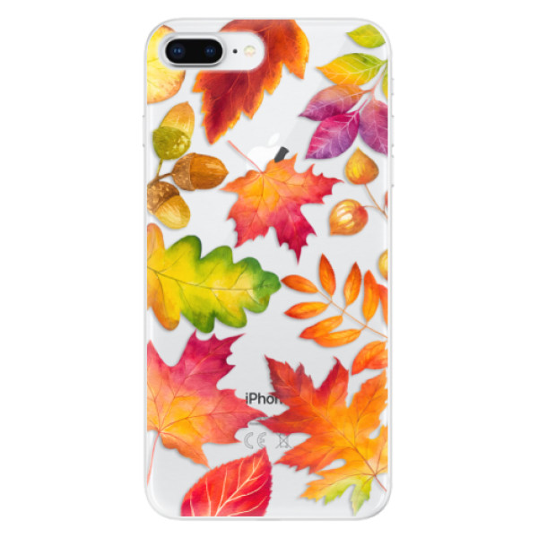 Silikonové odolné pouzdro iSaprio - Autumn Leaves 01 na mobil Apple iPhone 8 Plus (Silikonový kryt, obal, pouzdro iSaprio - Autumn Leaves 01 na mobilní telefon Apple iPhone 8 Plus)