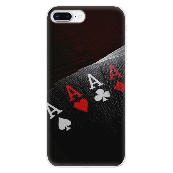 Silikonové odolné pouzdro iSaprio - Poker na mobil Apple iPhone 8 Plus (Silikonový kryt, obal, pouzdro iSaprio - Poker na mobilní telefon Apple iPhone 8 Plus)