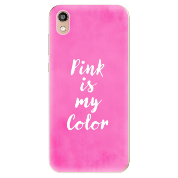 Silikonové odolné pouzdro iSaprio - Pink is my color na mobil Honor 8S (Silikonový kryt, obal, pouzdro iSaprio - Pink is my color na mobilní telefon Honor 8S)