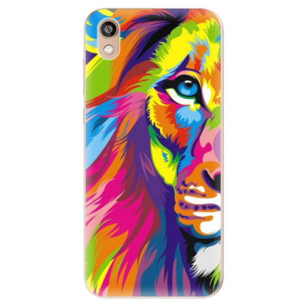 Odolné silikonové pouzdro iSaprio - Rainbow Lion - Huawei Honor 8S