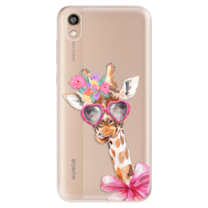 Silikonové pouzdro iSaprio - Honor 8S - Lady Giraffe