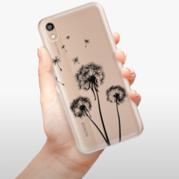 Silikonové pouzdro iSaprio - Honor 8S - Three Dandelions black