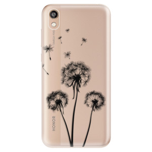 Silikonové pouzdro iSaprio - Honor 8S - Three Dandelions black