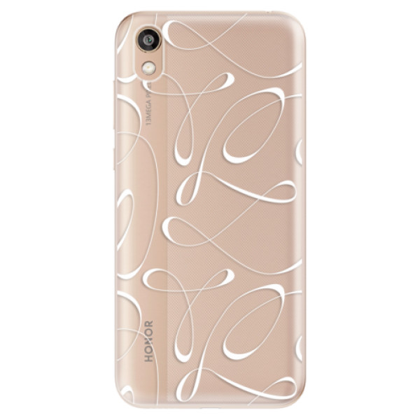 Silikonové odolné pouzdro iSaprio - Fancy - white na mobil Honor 8S (Silikonový kryt, obal, pouzdro iSaprio - Fancy - white na mobilní telefon Honor 8S)