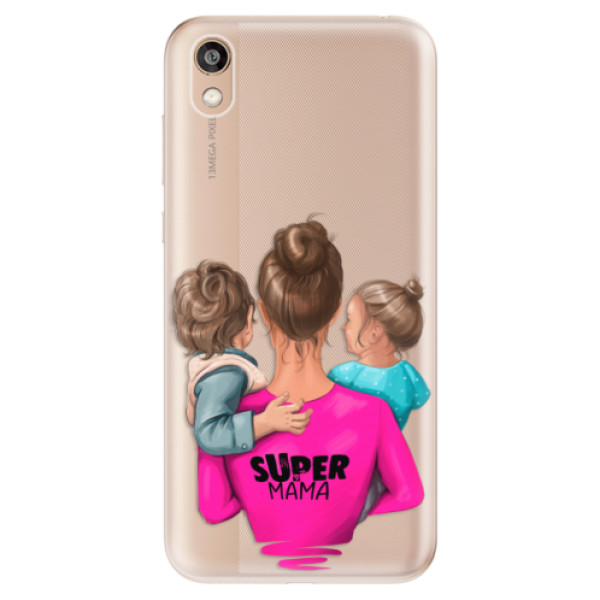 Odolné silikonové pouzdro iSaprio - Super Mama - Boy and Girl - Huawei Honor 8S