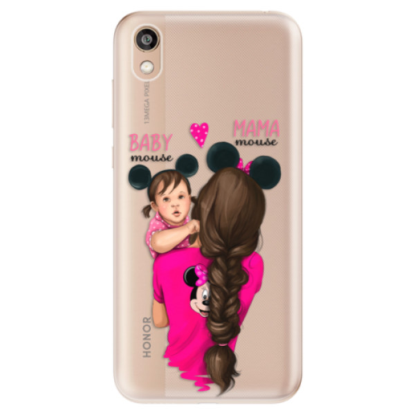 Silikonové odolné pouzdro iSaprio - Mama Mouse Brunette and Girl na mobil Honor 8S (Silikonový kryt, obal, pouzdro iSaprio - Mama Mouse Brunette and Girl na mobilní telefon Honor 8S)