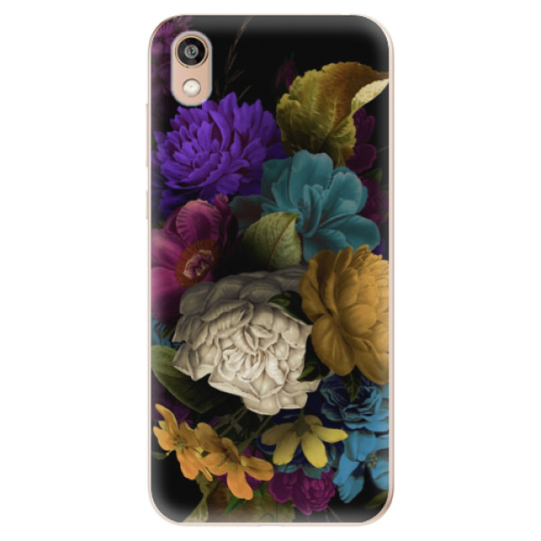 Silikonové odolné pouzdro iSaprio - Dark Flowers na mobil Honor 8S (Silikonový kryt, obal, pouzdro iSaprio - Dark Flowers na mobilní telefon Honor 8S)