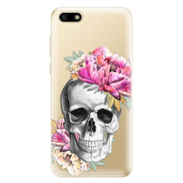 Odolné silikonové pouzdro iSaprio - Pretty Skull - Huawei Y5 2018