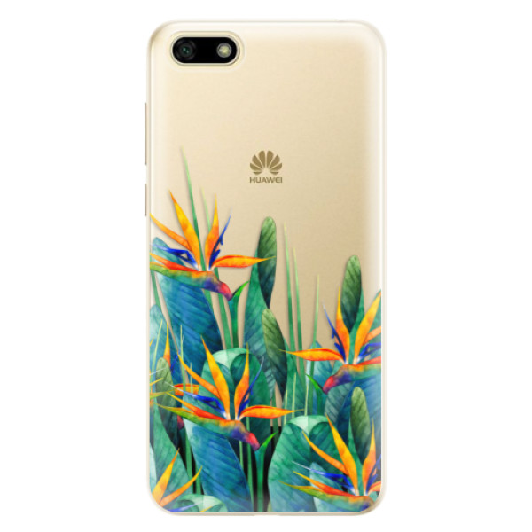 Odolné silikonové pouzdro iSaprio - Exotic Flowers - Huawei Y5 2018
