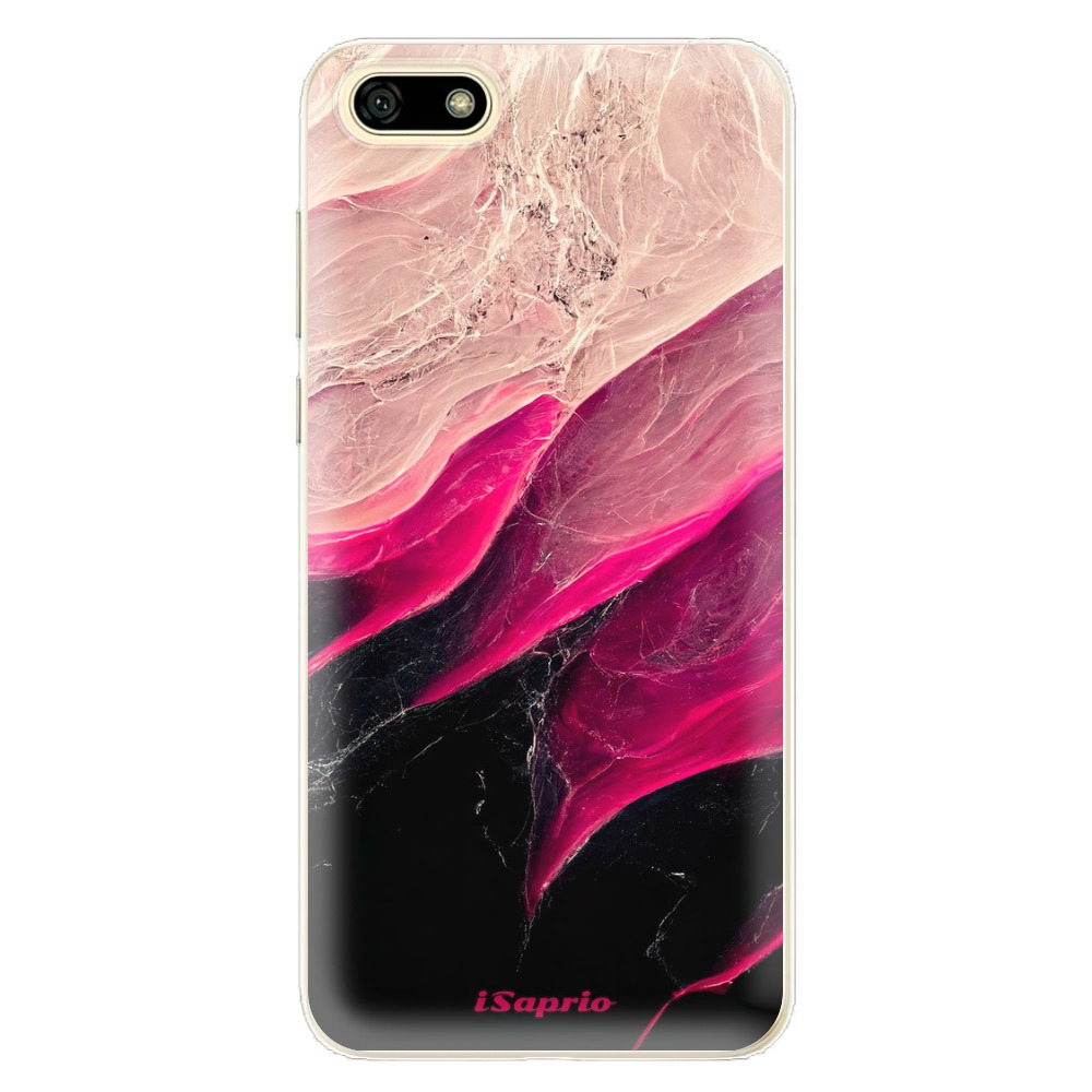Odolné silikonové pouzdro iSaprio - Black and Pink - Huawei Y5 2018
